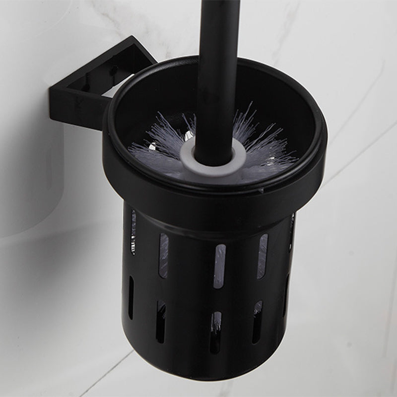 Avtoit | Modern Matt Black Bathroom Shelf Paper Holder Bathroom Accessory Set
