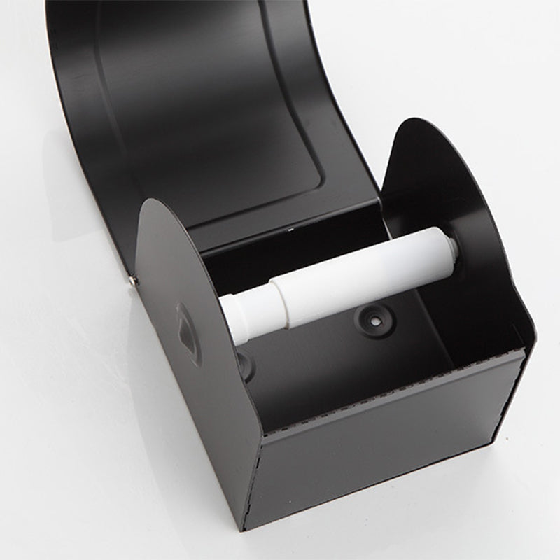 Avtoit | Modern Matt Black Bathroom Shelf Paper Holder Bathroom Accessory Set