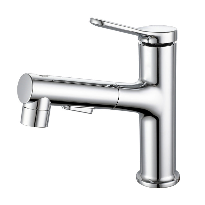 Avtoit | Extendable Bathroom Faucet Brass Modern Faucet with Water Hose