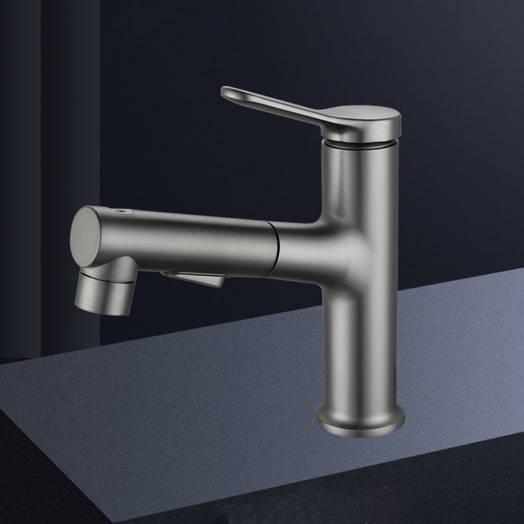 Avtoit | Extendable Bathroom Faucet Brass Modern Faucet with Water Hose
