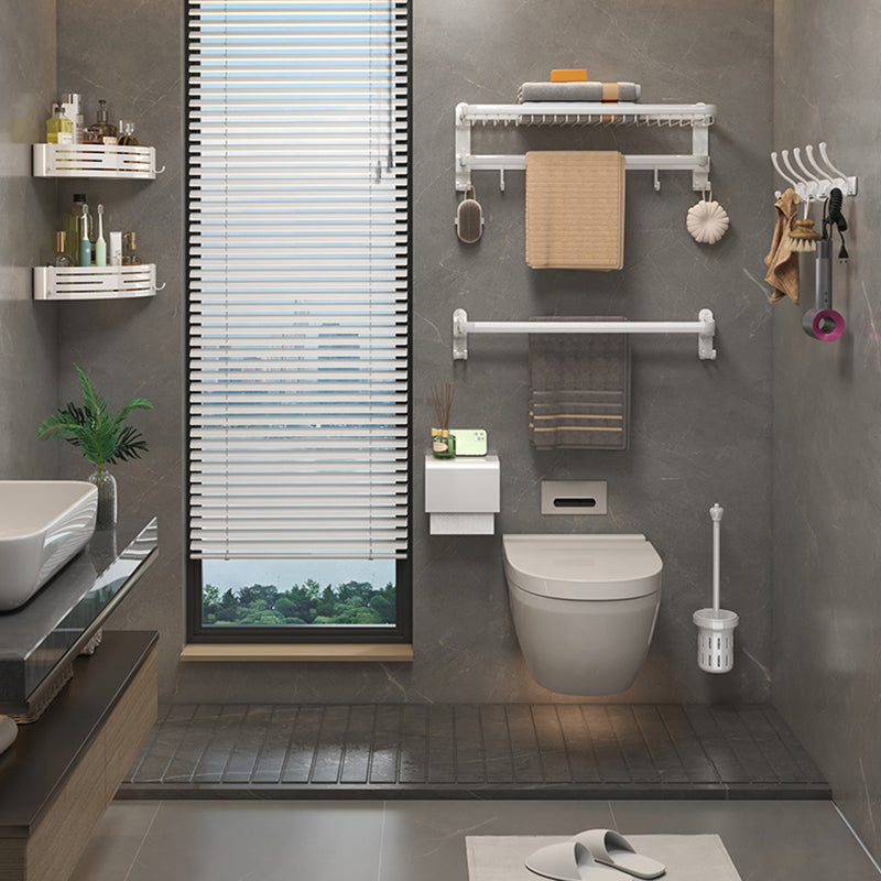 Avtoit | Modern Bathroom Accessory Set White Paper Holder Bathroom Shelf Bathroom Fittings Set