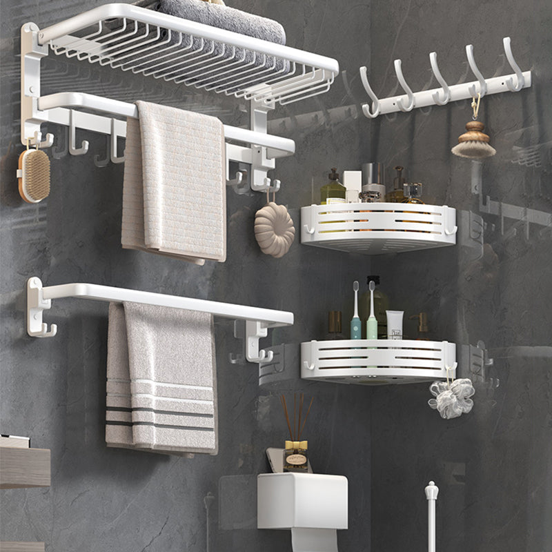 Avtoit | Modern Bathroom Accessory Set White Paper Holder Bathroom Shelf Bathroom Fittings Set