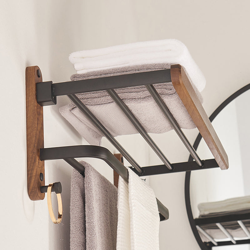 Avtoit | Modern Bathroom Accessory Set Aluminum & Wood Bathroom Fittings Set