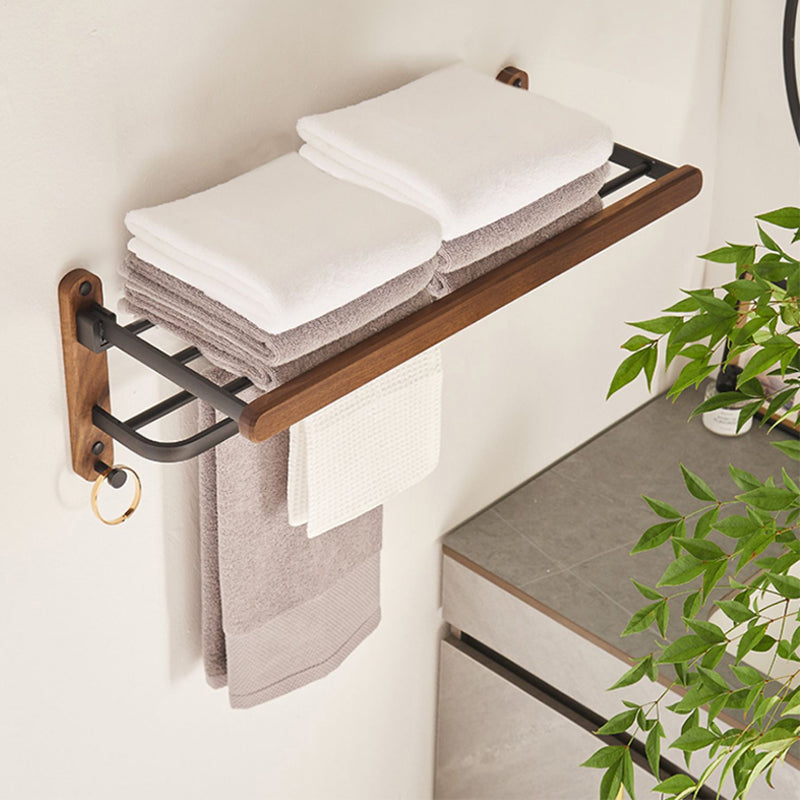 Avtoit | Modern Bathroom Accessory Set Aluminum & Wood Bathroom Fittings Set