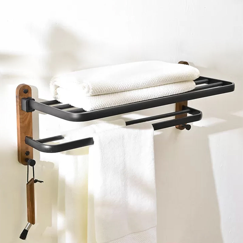 Avtoit | Modern Bathroom Accessory Set Aluminum & Wood Bathroom Fittings Set