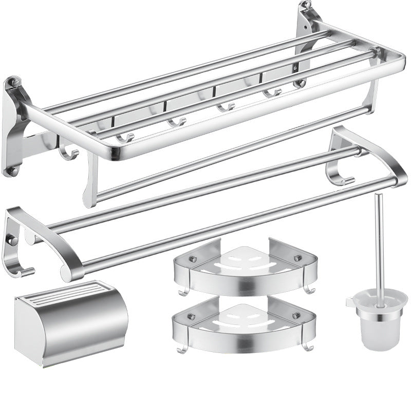 Avtoit | 6-piece contemporary bathroom accessory set bathroom shelf/towel bar paper holder included