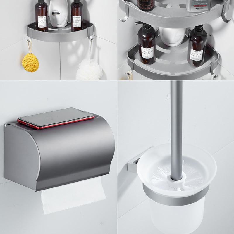 Avtoit | 6-piece contemporary bathroom accessory set bathroom shelf/towel bar paper holder included