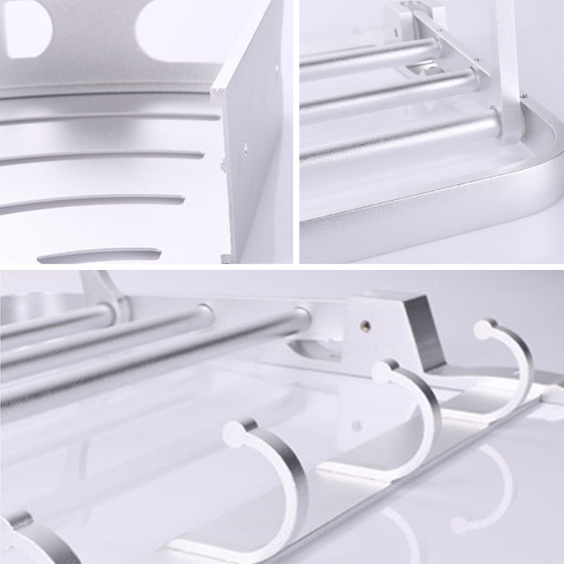 Avtoit | 6-piece modern bathroom hardware set made of aluminum with towel holder/paper holder