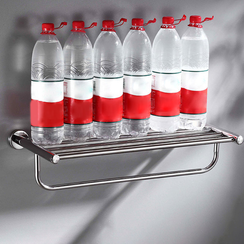 Avtoit | Polished Chrome 5-piece modern bathroom accessory set with bathroom shelf