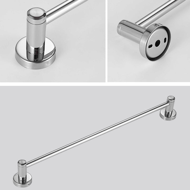 Avtoit | Polished Chrome 5-piece modern bathroom accessory set with bathroom shelf