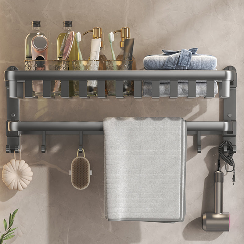 Avtoit | Modern Bathroom Accessory Set Gray Bathroom Shelf Paper Holder Bathroom Accessory Kit