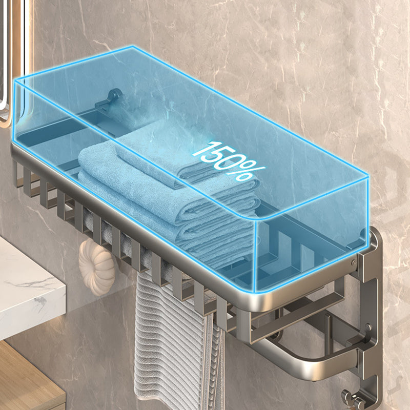 Avtoit | Modern Bathroom Accessory Set Gray Bathroom Shelf Paper Holder Bathroom Accessory Kit