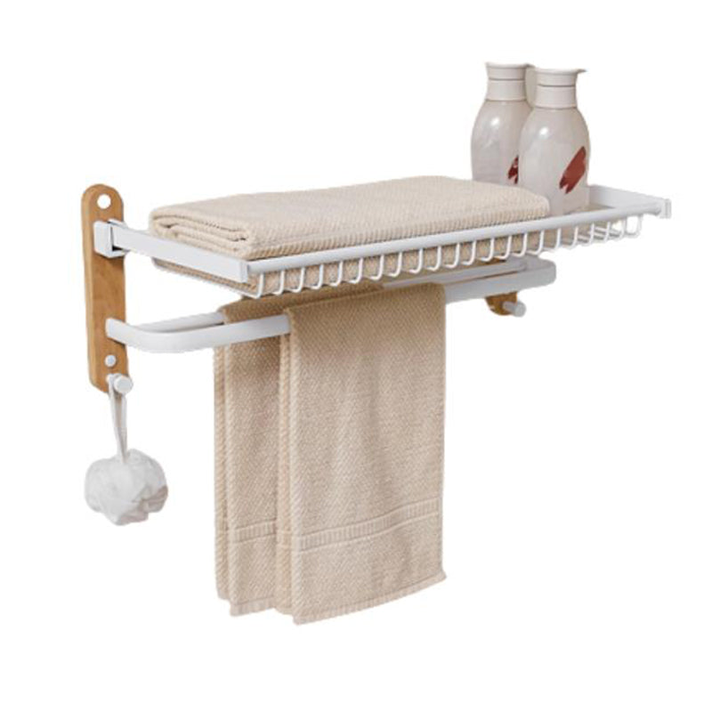 Avtoit | Aluminium and Wood Bathroom Accessories Set White Bathroom Accessories Kit