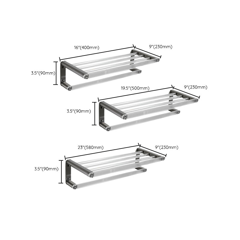 Avtoit | Modern Bathroom Set Gray Towel Rack Bathroom Shelf Bathroom Accessories Set