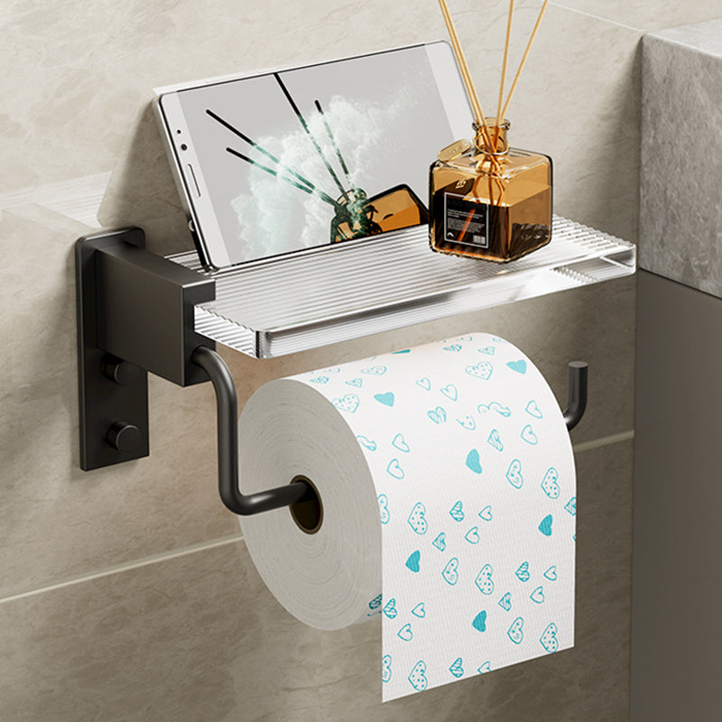 Avtoit | Modern Bath Accessories Set Black Towel Bar Bath Shelf Bathroom Fixtures Set