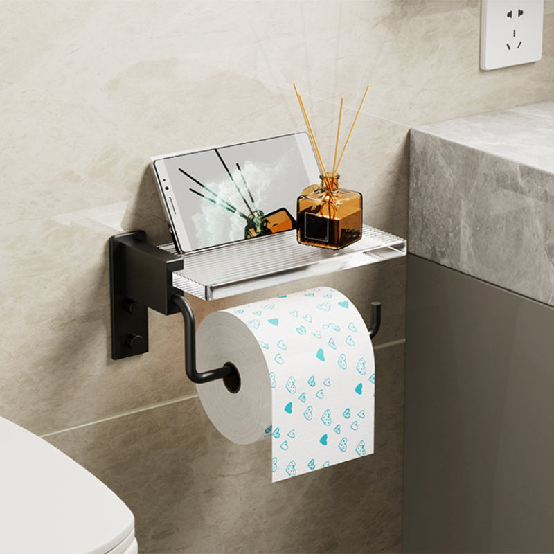 Avtoit | Modern Bath Accessories Set Black Towel Bar Bath Shelf Bathroom Fixtures Set