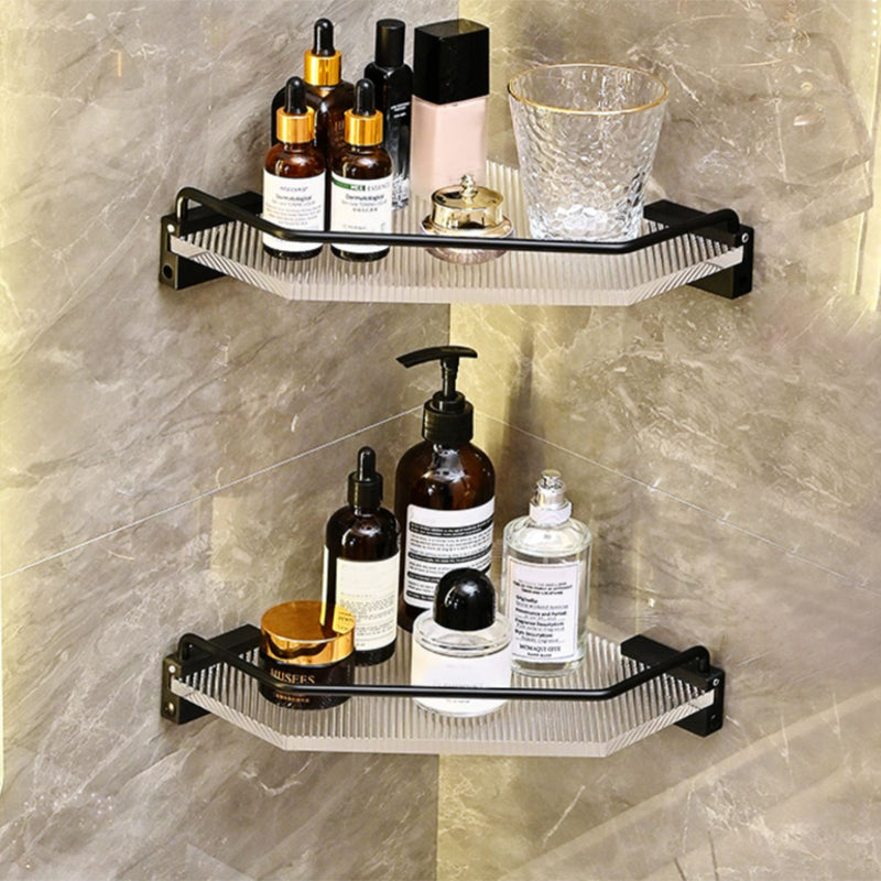 Avtoit | Modern Bath Accessories Set Black Towel Bar Bath Shelf Bathroom Fixtures Set