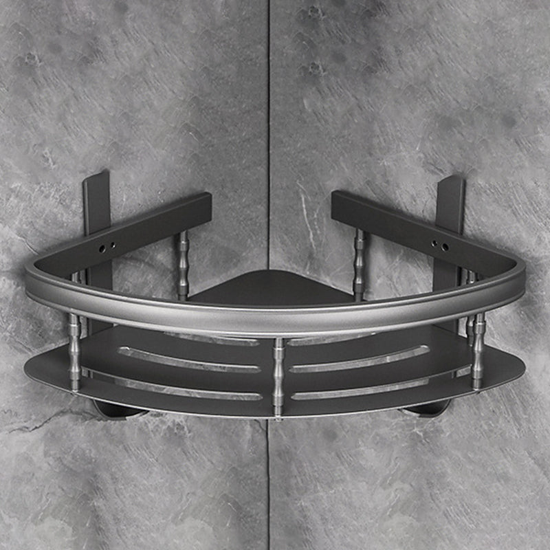 Avtoit | Gray 6/7-piece modern bathroom accessory set bathroom shelf/bath towel hooks/towel bar included