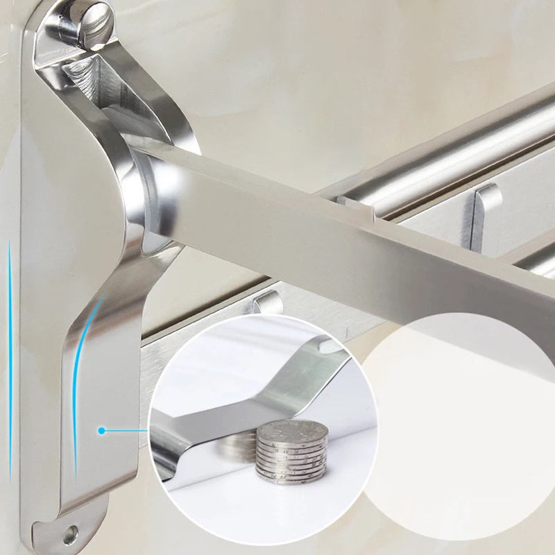 Avtoit | Modern 5/6-piece bathroom accessory set with bathroom shelf/robe hooks/towel bar