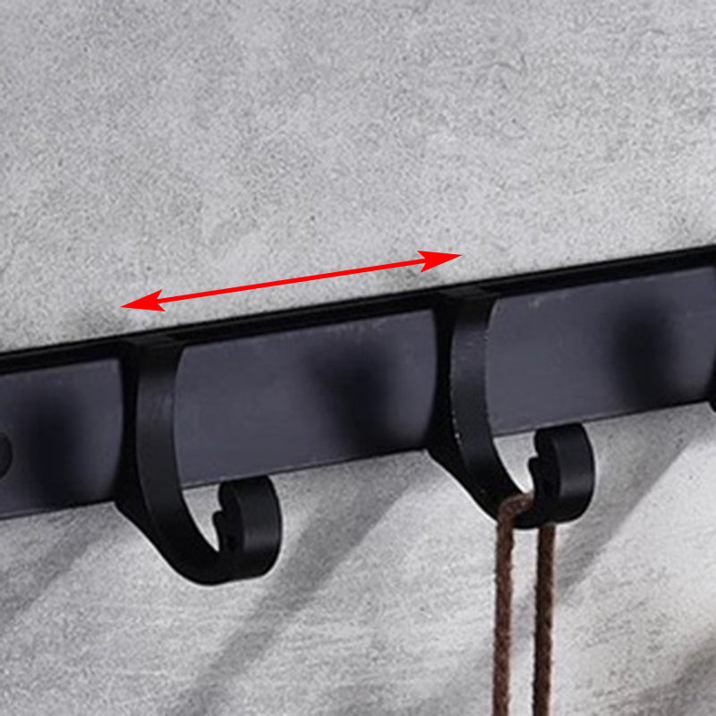 Avtoit | Modern 5/6-piece bathroom accessory set with bathroom shelf/robe hooks/towel bar