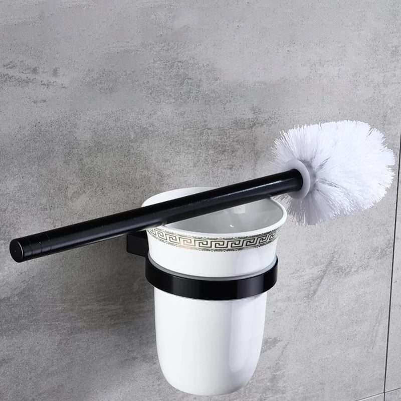 Avtoit | Modern 5/6-piece bathroom accessory set with bathroom shelf/robe hooks/towel bar