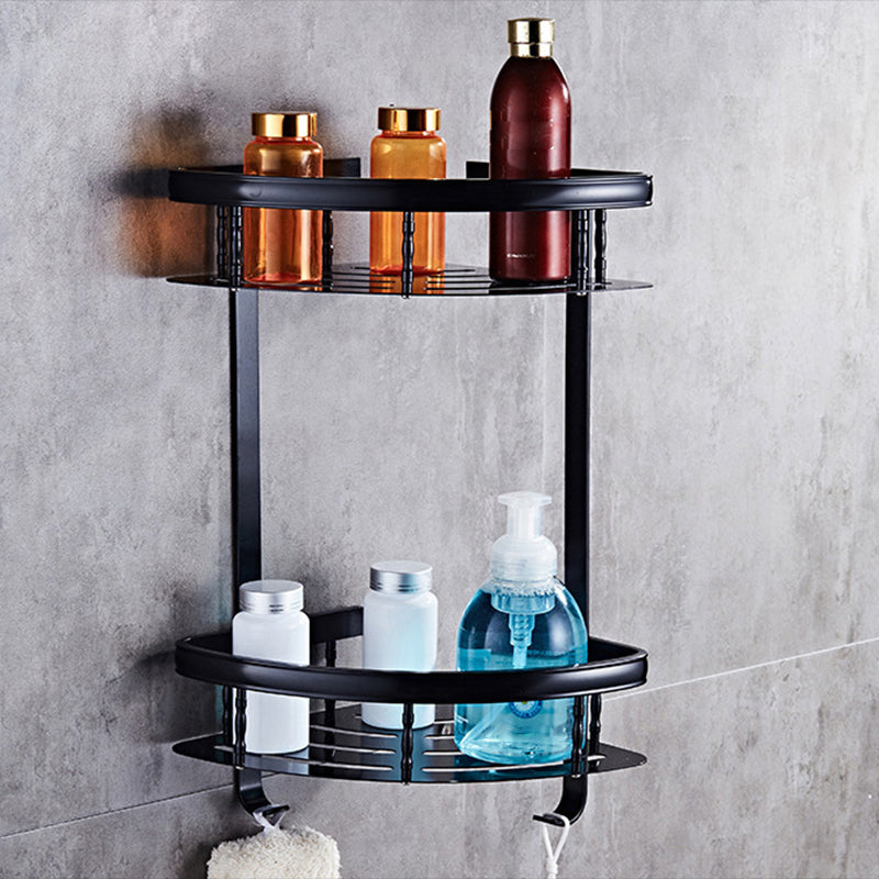 Avtoit | Modern 5/6-piece bathroom accessory set with bathroom shelf/robe hooks/towel bar