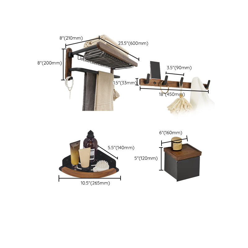 Avtoit | Traditional Bathroom Accessories As Individual Piece Or As Set in Black