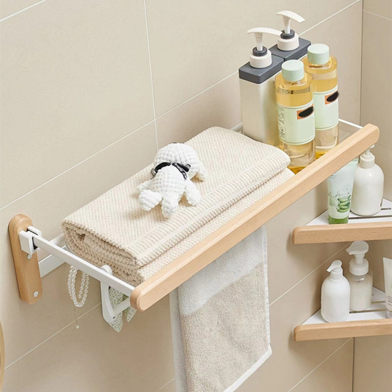 Avtoit | White Bathroom Set Solid Wood & Aluminum Bathroom Accessories Individually or as a Set
