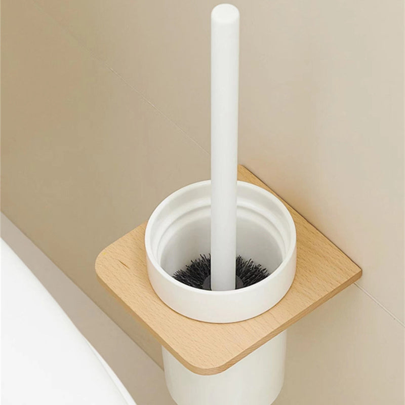 Avtoit | White Bathroom Set Solid Wood & Aluminum Bathroom Accessories Individually or as a Set