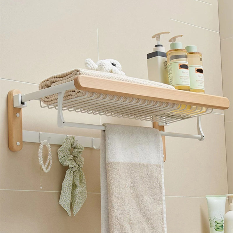 Avtoit | White Bathroom Set Solid Wood & Aluminum Bathroom Accessories Individually or as a Set