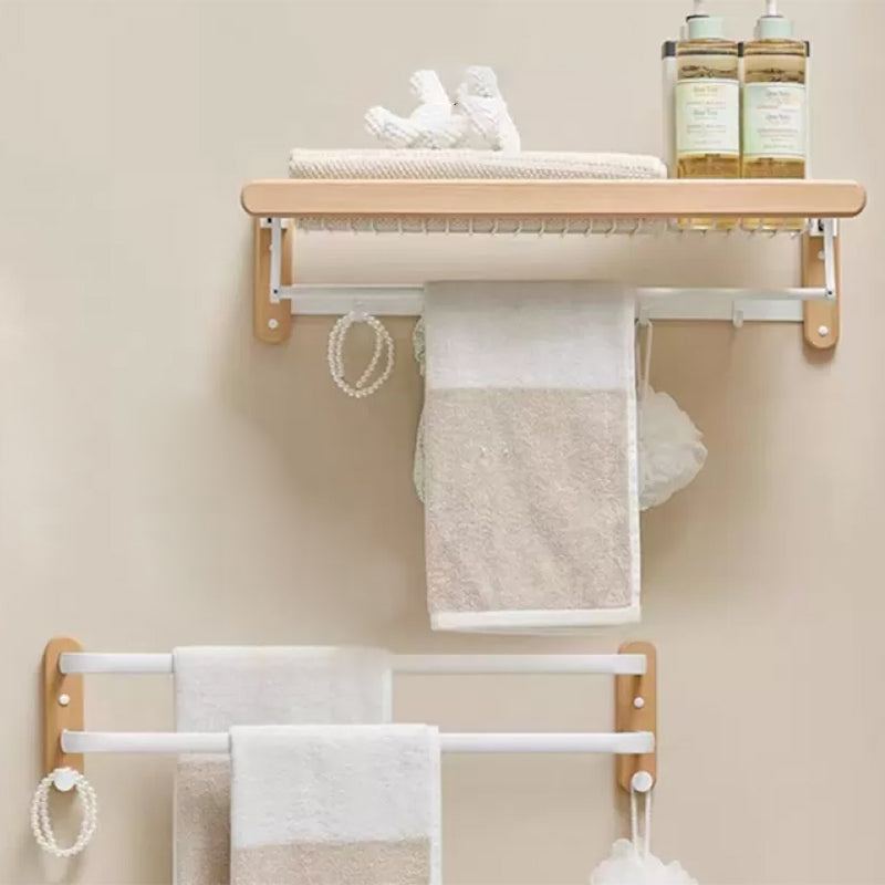 Avtoit | White Bathroom Set Solid Wood & Aluminum Bathroom Accessories Individually or as a Set