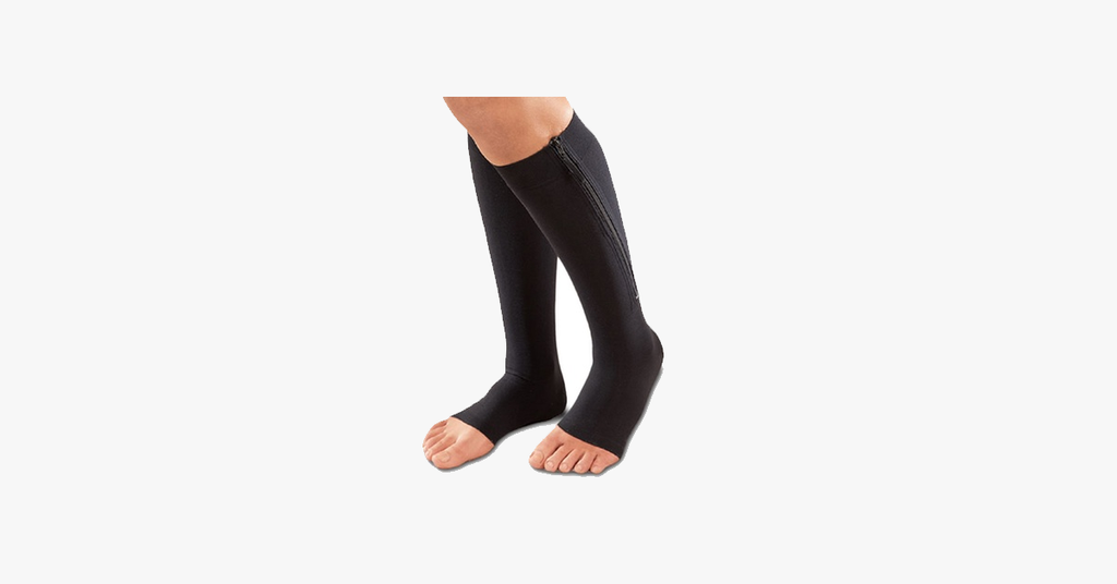 Avtoit | Unisex Zipper Compression Socks with Open Toe – Relaxation with Every Step!