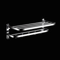 Avtoit | Classic Polished Chrome Bathroom Accessory Set Towel Rail/Paper Holder/Bathrobe Hook Included