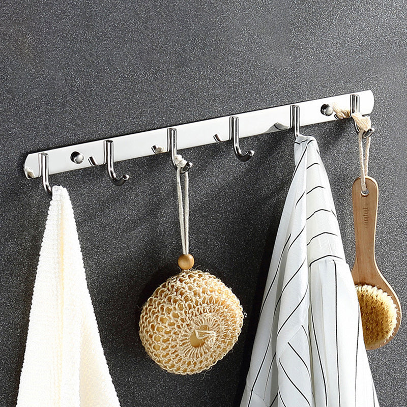 Avtoit | Classic Polished Chrome Bathroom Accessory Set Towel Holder/Paper Holder/Robe Hooks Included