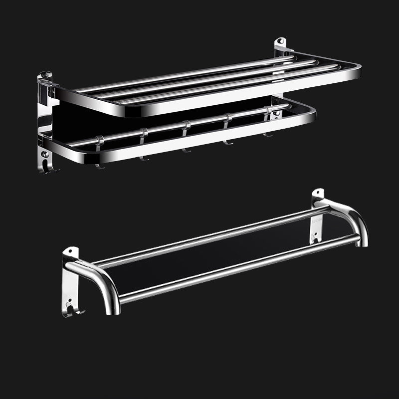 Avtoit | Classic Polished Chrome Bathroom Accessory Set Towel Rail/Paper Holder/Bathrobe Hook Included