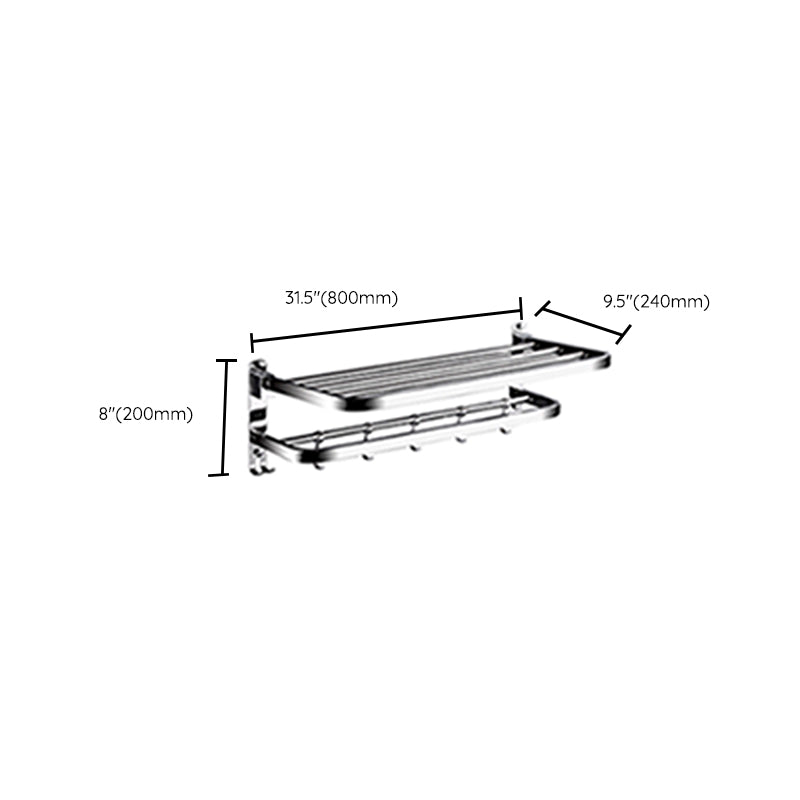 Avtoit | Classic Polished Chrome Bathroom Accessory Set Towel Holder/Paper Holder/Robe Hooks Included