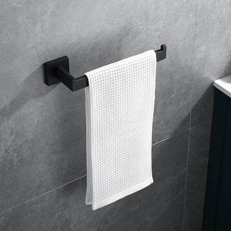 Avtoit | 7-piece bathroom accessory set made of stainless steel with paper holder/robe hook/towel ring bar