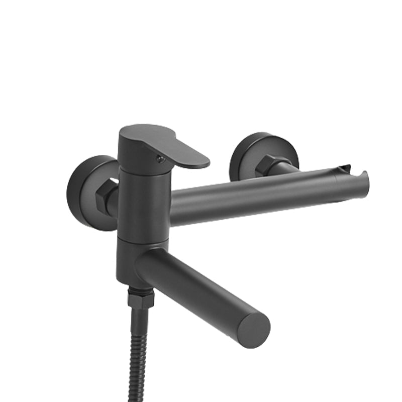 Avtoit | Wall-mounted metal swivel bathtub filler with single lever handle