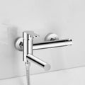 Avtoit | Wall-mounted metal swivel bathtub filler with single lever handle