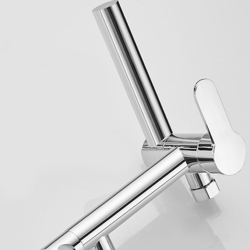 Avtoit | Wall-mounted metal swivel bathtub filler with single lever handle