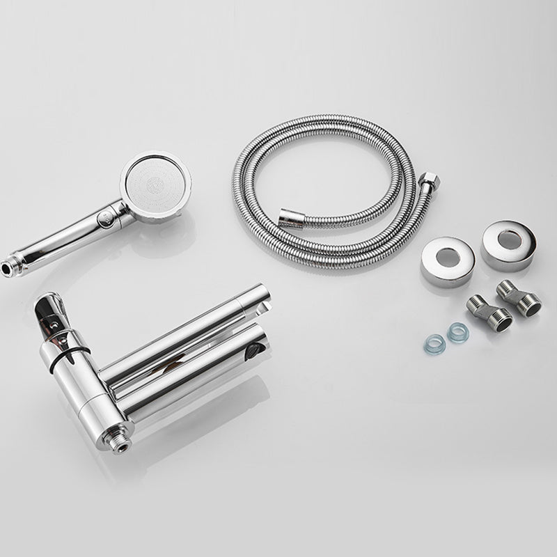 Avtoit | Wall-mounted metal swivel bathtub filler with single lever handle