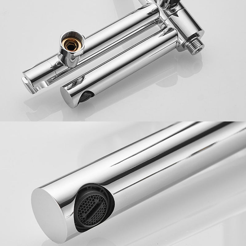 Avtoit | Wall-mounted metal swivel bathtub filler with single lever handle