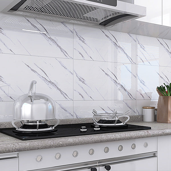 Avtoit | Rectangular PVC 12" X 23" 6-Pack Peel and Stick Wall Tile Kitchen and Bathroom Back Splash