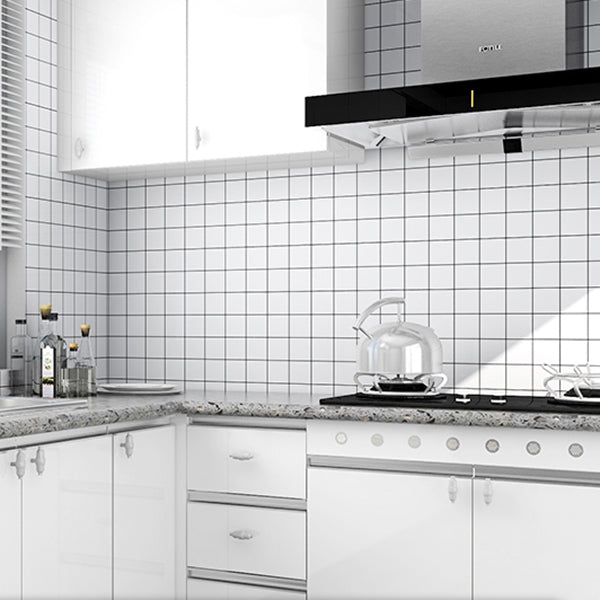Avtoit | Rectangular PVC 12" X 23" 6-Pack Peel and Stick Wall Tile Kitchen and Bathroom Back Splash