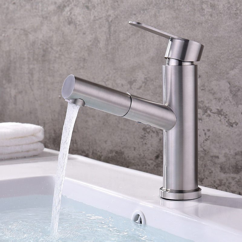 Avtoit | Pull-out Faucet Contemporary Single Lever Faucet with Swivel Spout