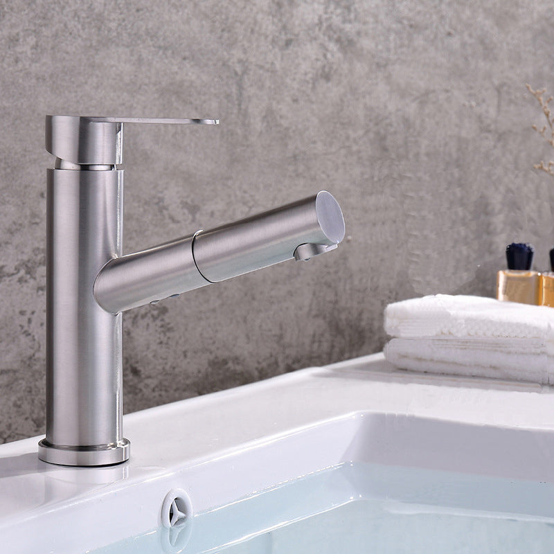 Avtoit | Pull-out Faucet Contemporary Single Lever Faucet with Swivel Spout