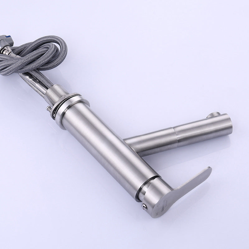 Avtoit | Pull-out Faucet Contemporary Single Lever Faucet with Swivel Spout