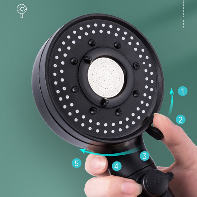 Avtoit | Contemporary Shower Head Combo Hand Shower Plastic Wall Mount Black Shower Head