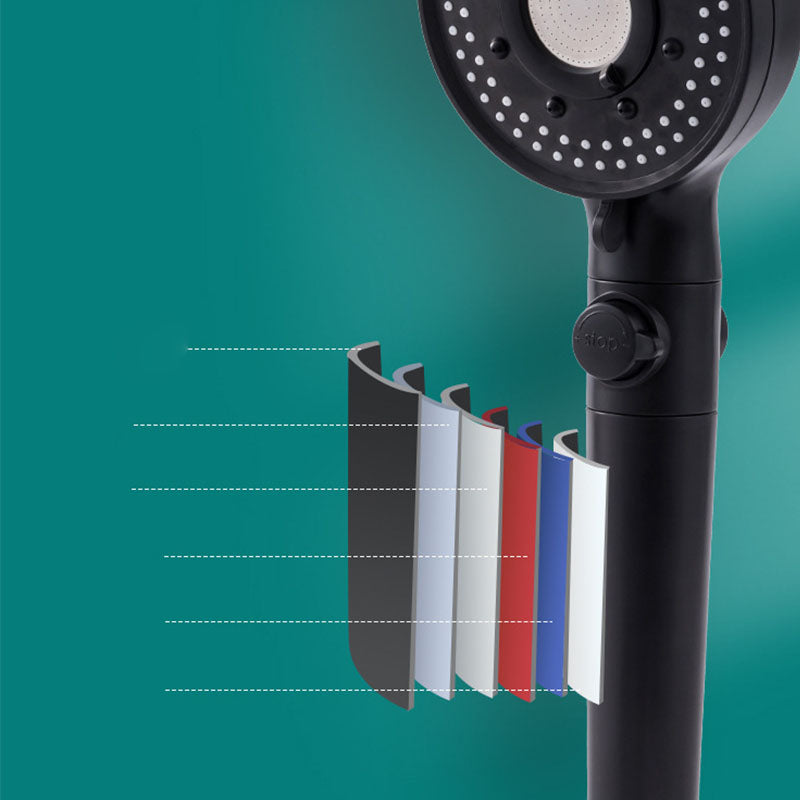 Avtoit | Contemporary Shower Head Combo Hand Shower Plastic Wall Mount Black Shower Head