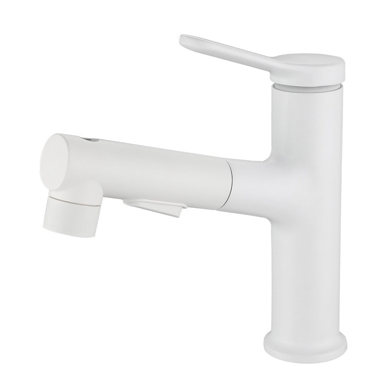 Avtoit | Modern Extendable Sink Faucet Bathroom Faucet Brass 1 Handle Sink Faucet with Water Hose